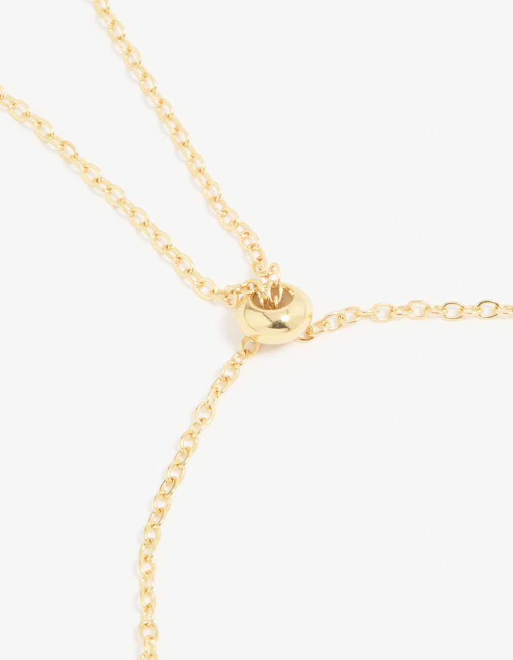 Gold Plated Cubic Zirconia Bubble K Pavé Toggle Bracelet