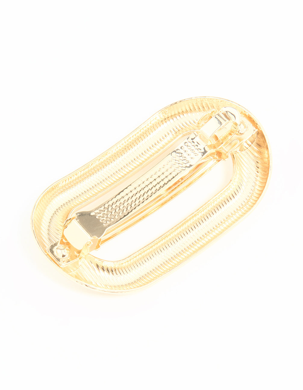 Gold Oval Hair Clip