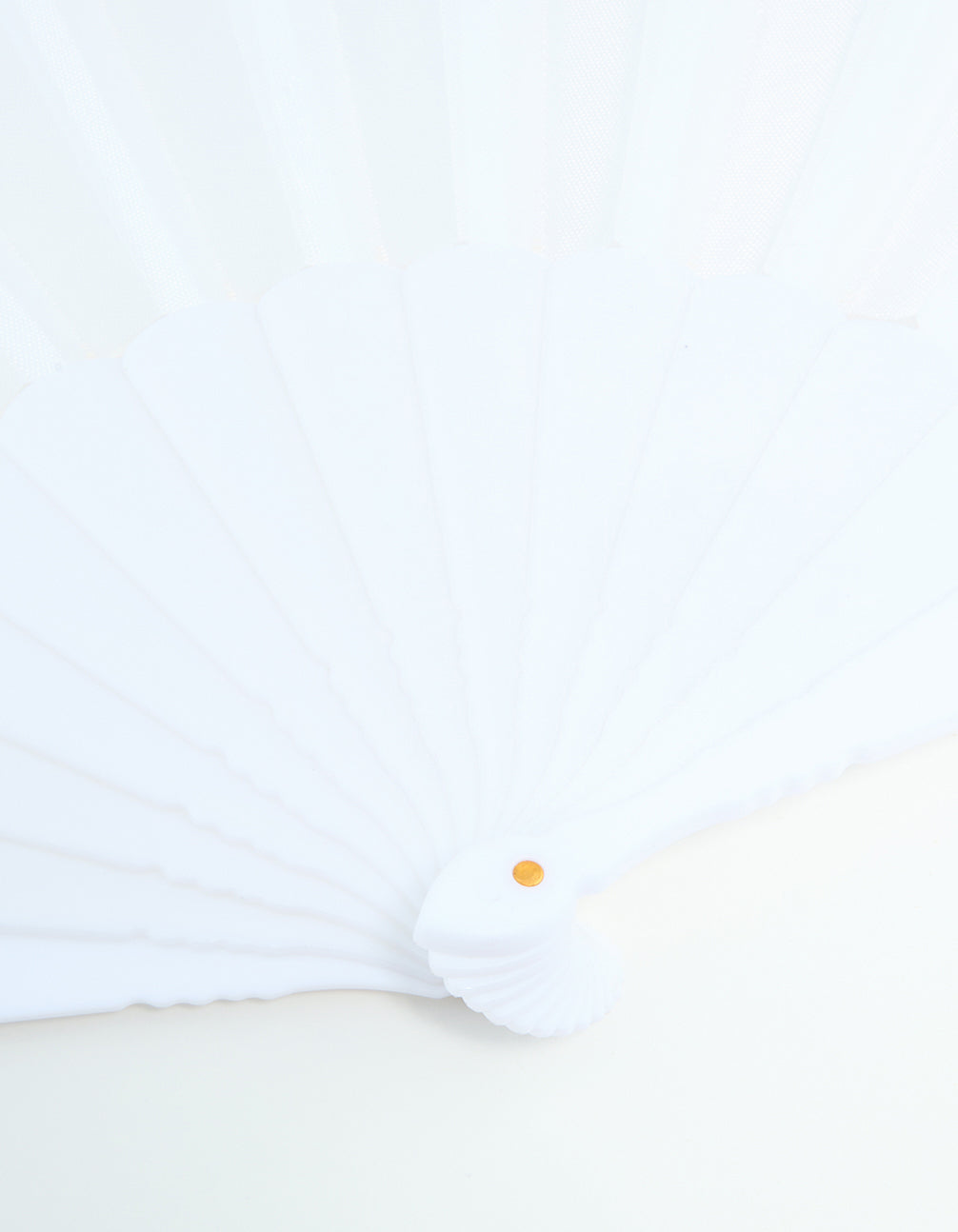 Cream Folding Fan