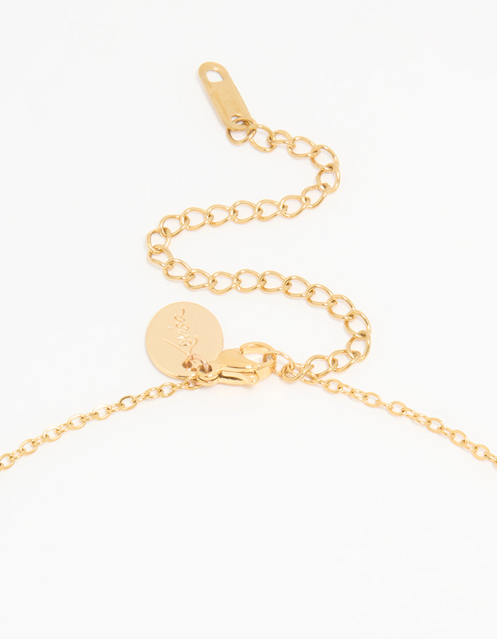 Waterproof Gold Plated Stainless Steel Shell Charm Short Necklace