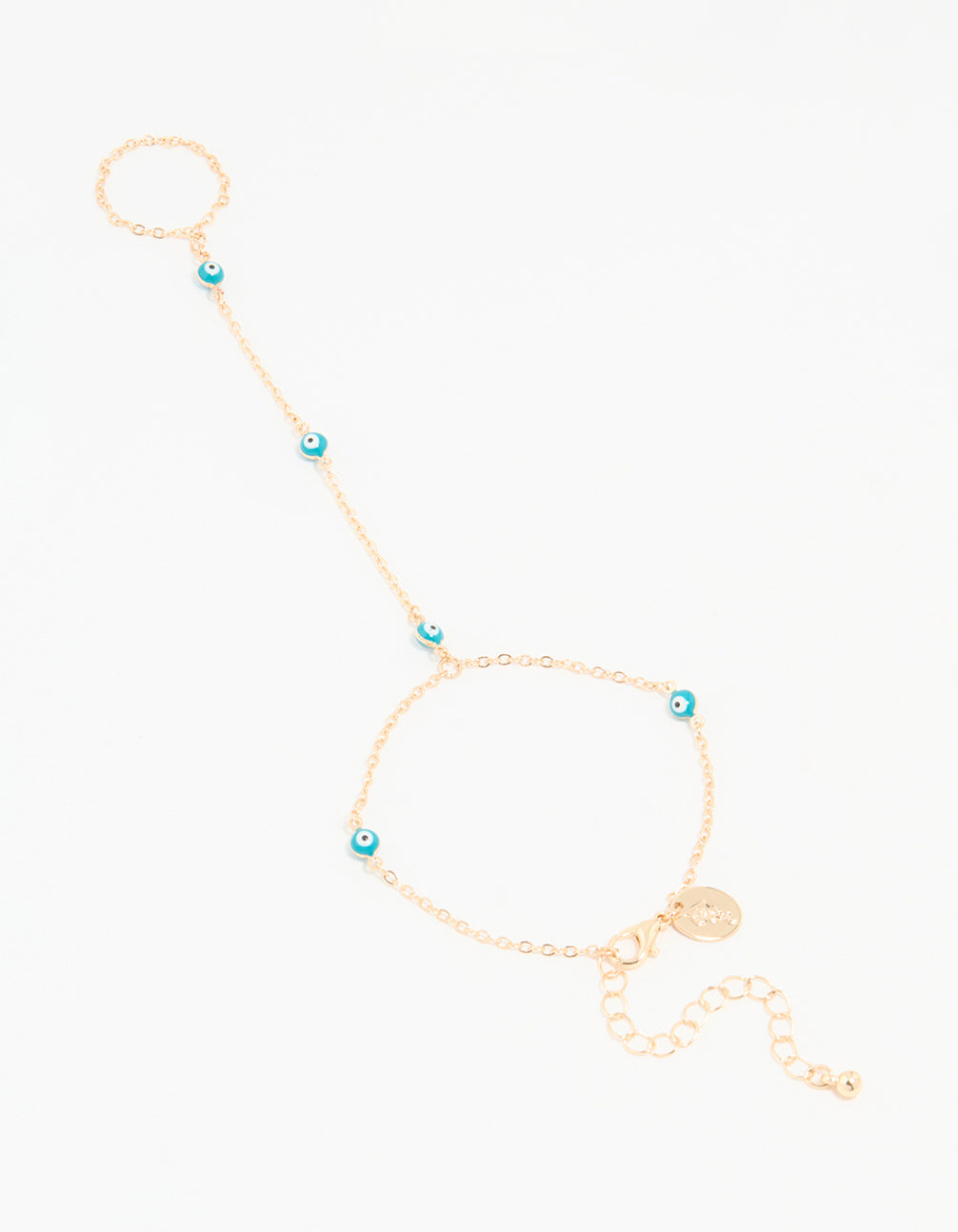 Gold Evil Eye Hand Chain
