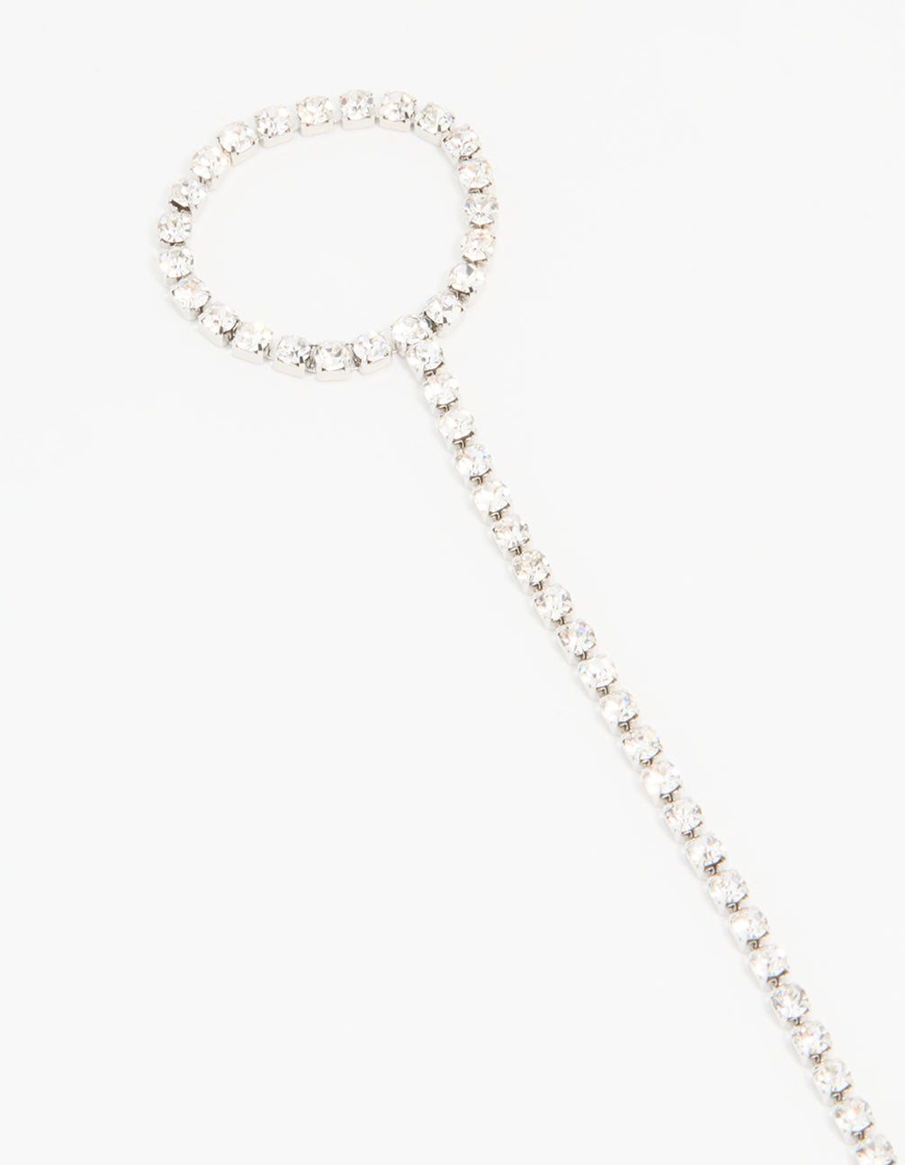 Silver Diamante Hand Chain