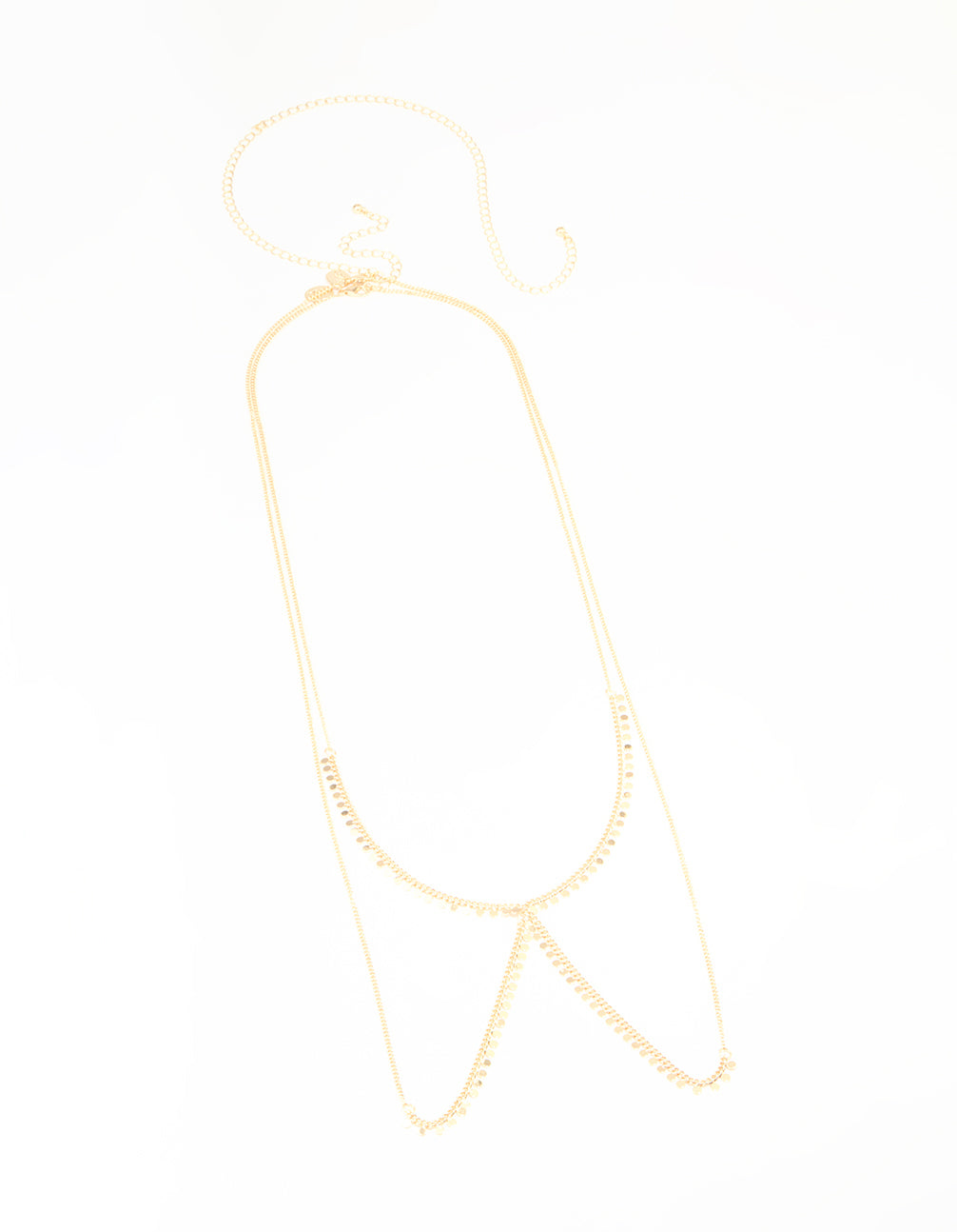 Gold Molten Circle Body Chain