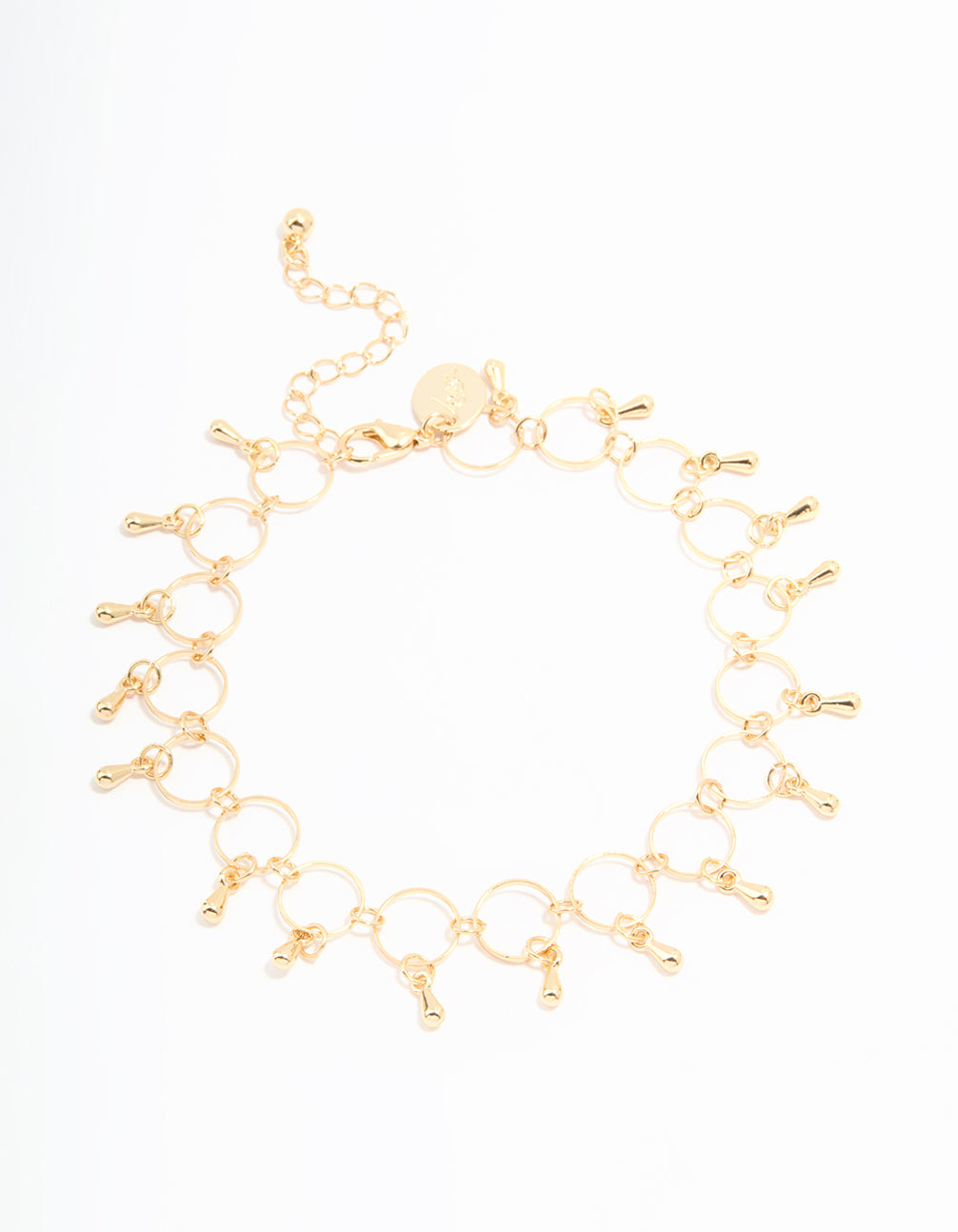 Gold Link Drop Anklet