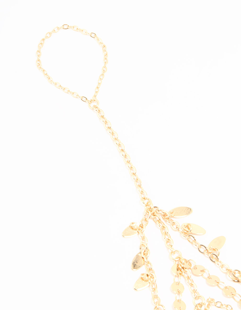 Gold Disc Layered Hand Chain
