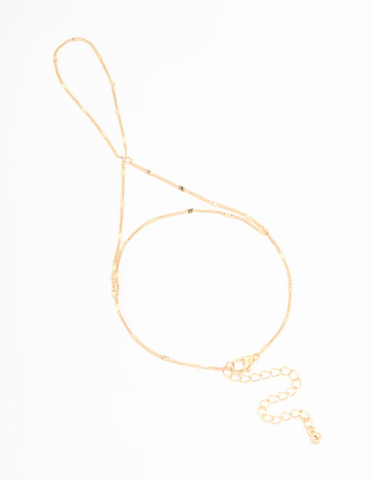 Gold Fine Chain Hand Chain