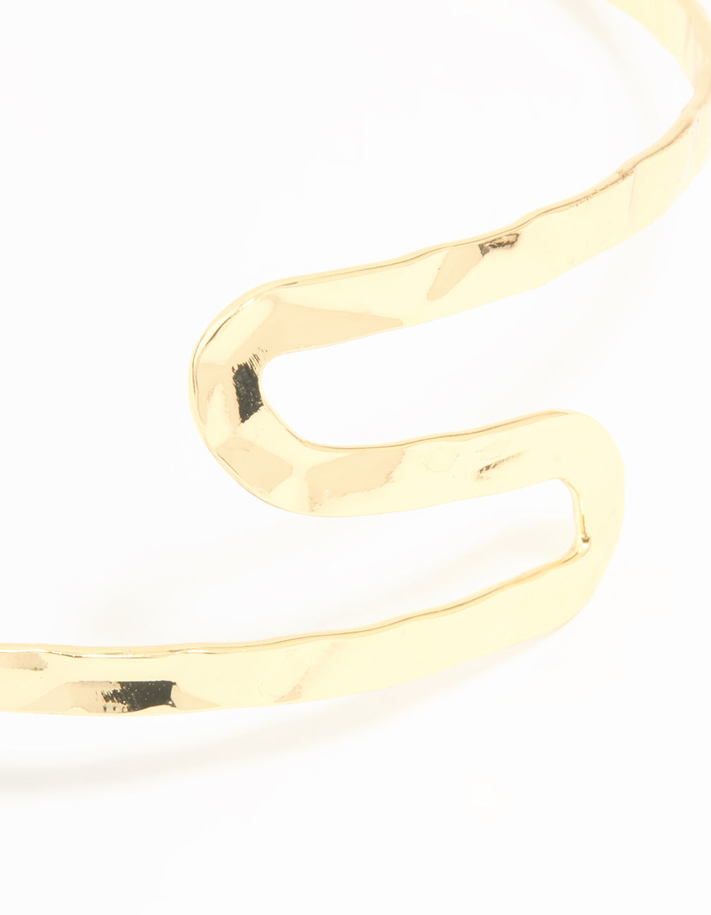 Gold Simple Swirl Arm Cuff