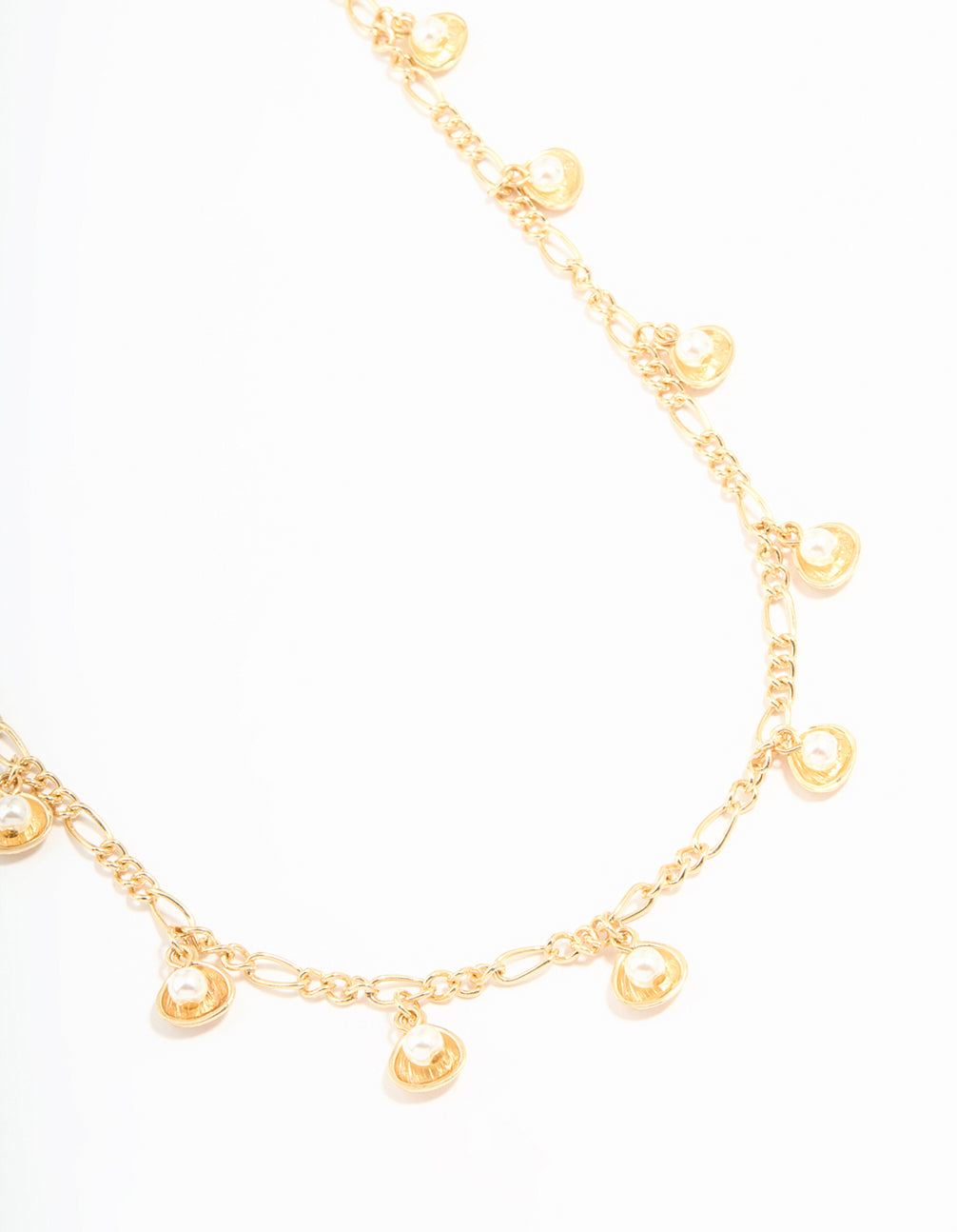 Gold Pearl Clam Charm Waist Chain