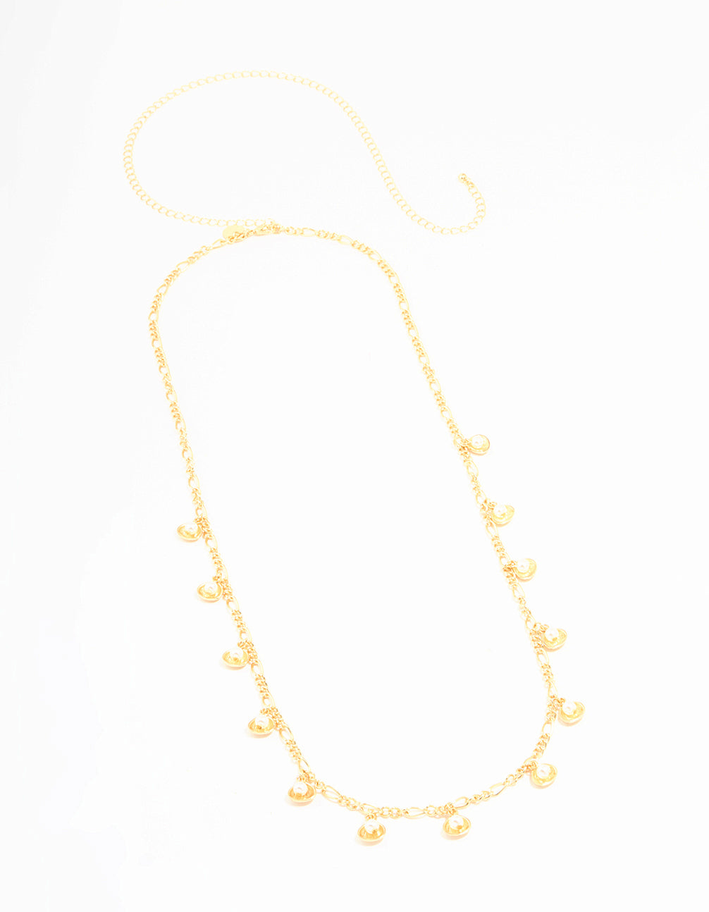 Gold Pearl Clam Charm Waist Chain