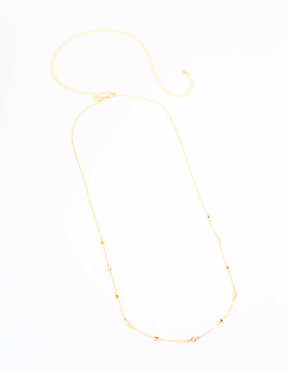 Gold Diamante & Ball Waist Chain