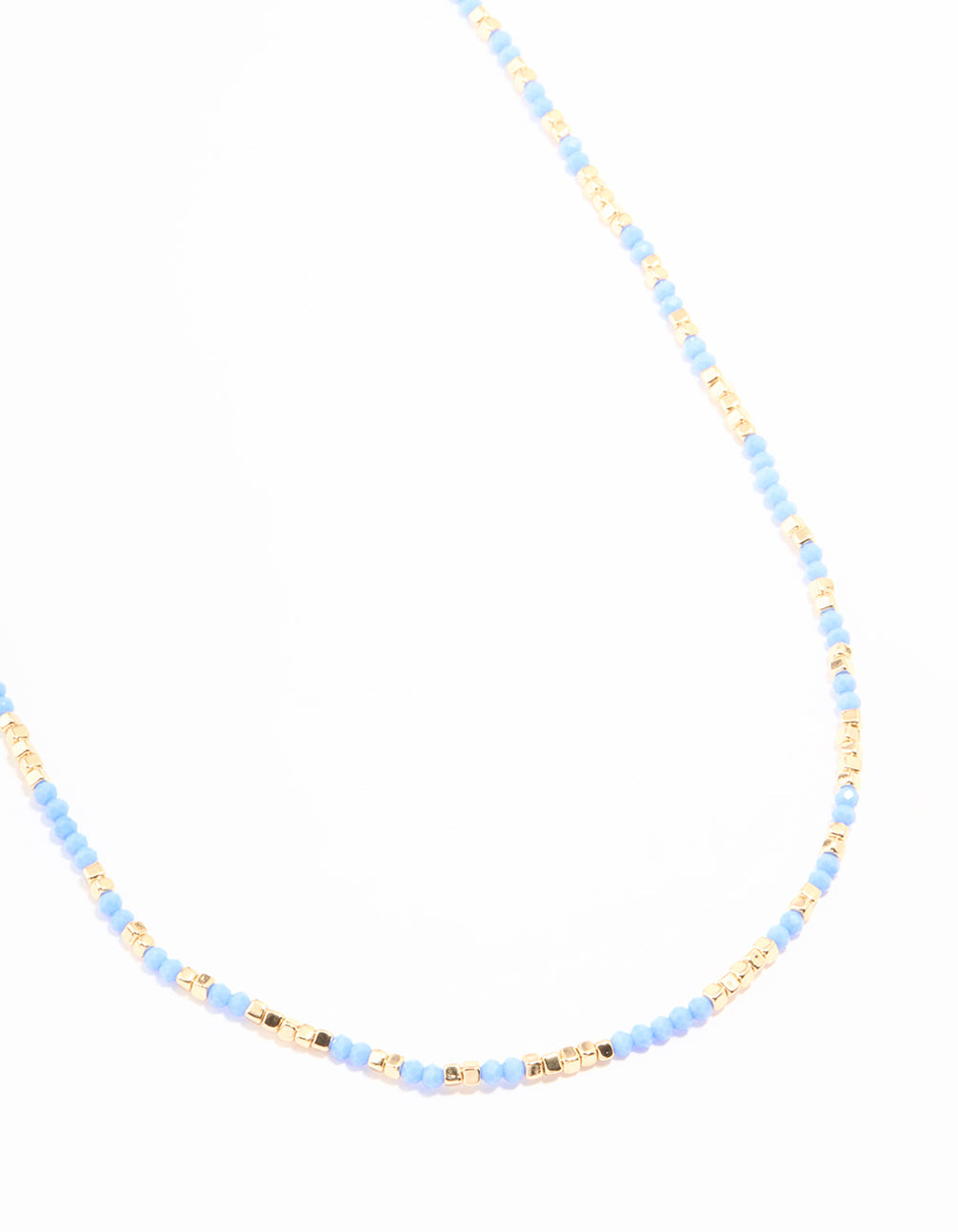 Blue Seed Beaded Waist Chain