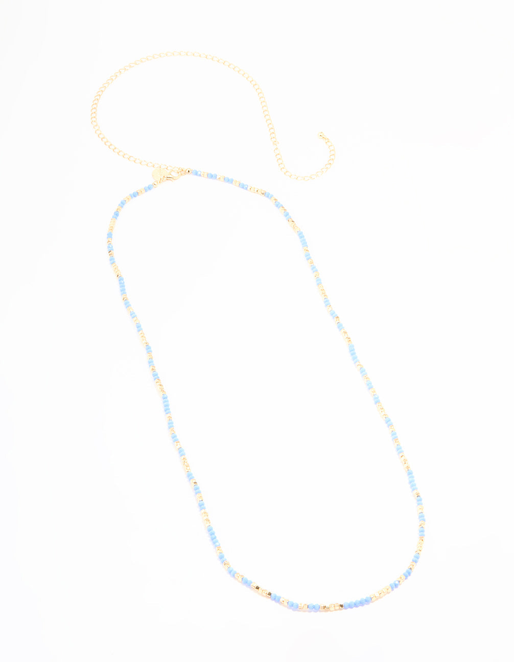 Blue Seed Beaded Waist Chain