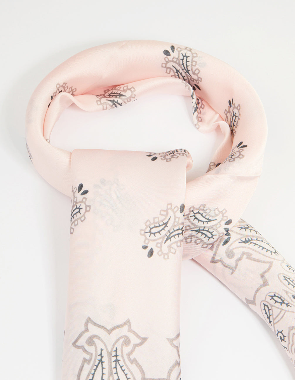 Pink & White Fabric Western Print Scarf