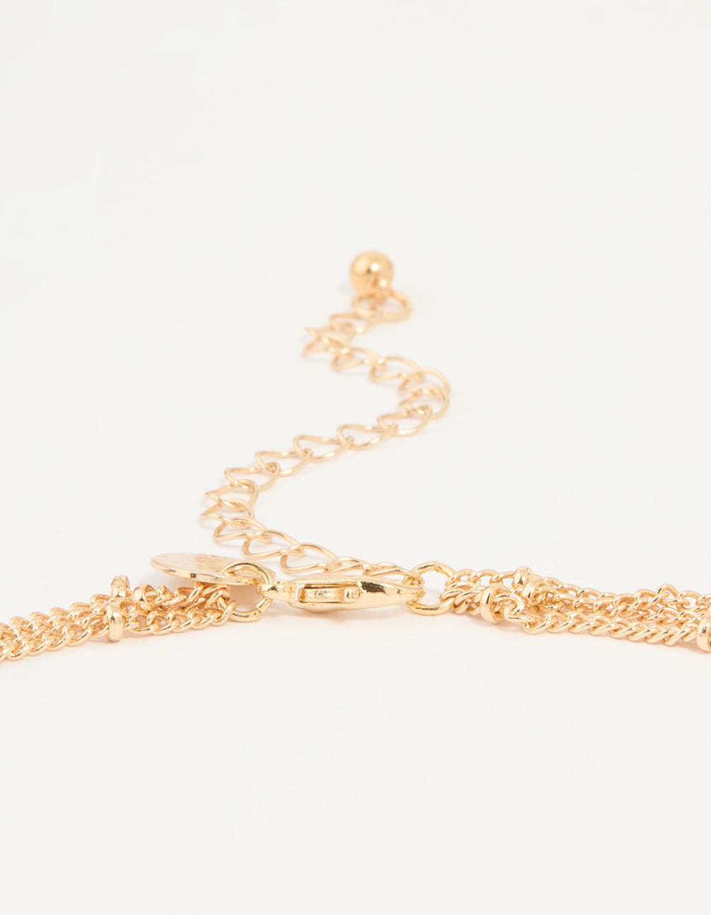 Gold Fish & Flower Charm Necklace