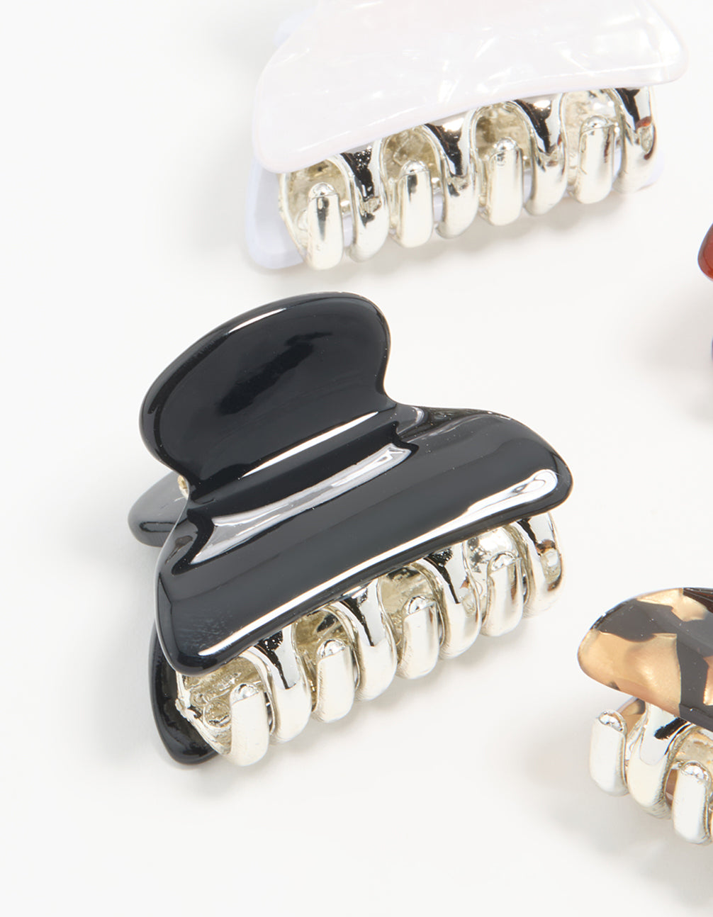 Neutral Acrylic Claw Clips 4-Pack