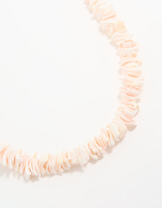 Gold Genuine Shell Station Necklace