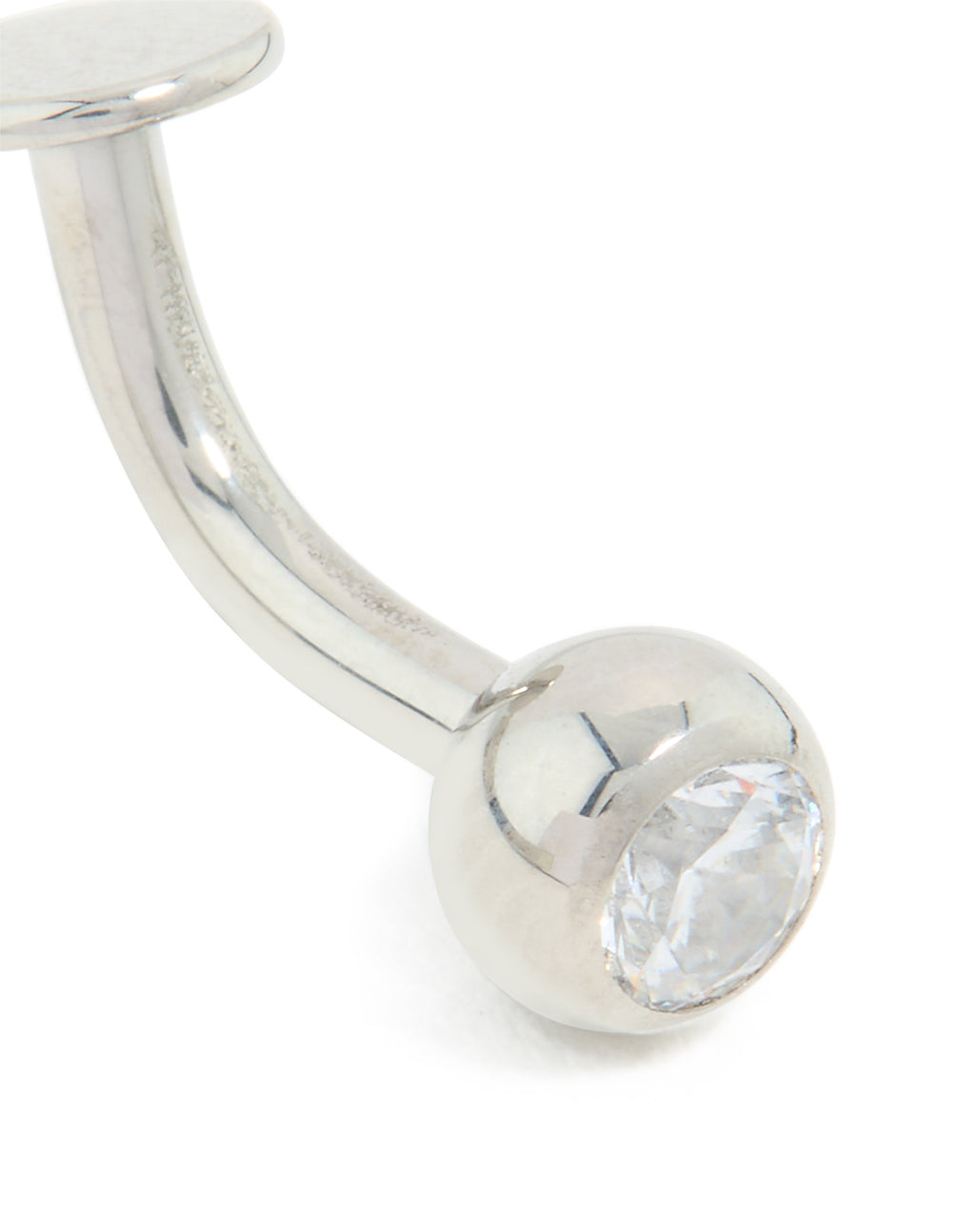 Surgical Steel Cubic Zirconia Single Belly Bar