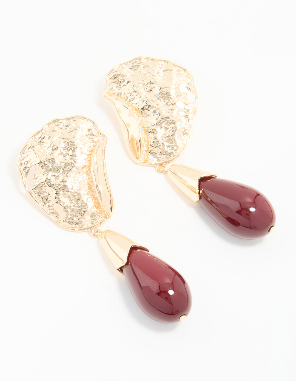 Leopard Print Acrylic Thick Bubble Hoop Earrings