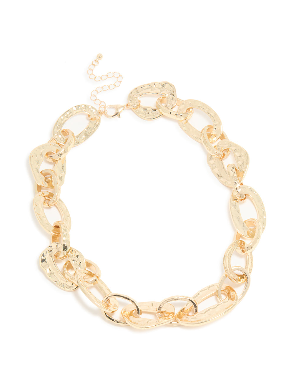 Gold Chunky Organic Chain Necklace
