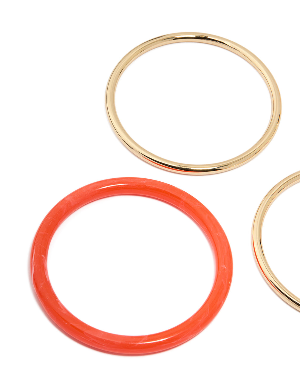 Gold Red & Pink Bangles 5-Pack