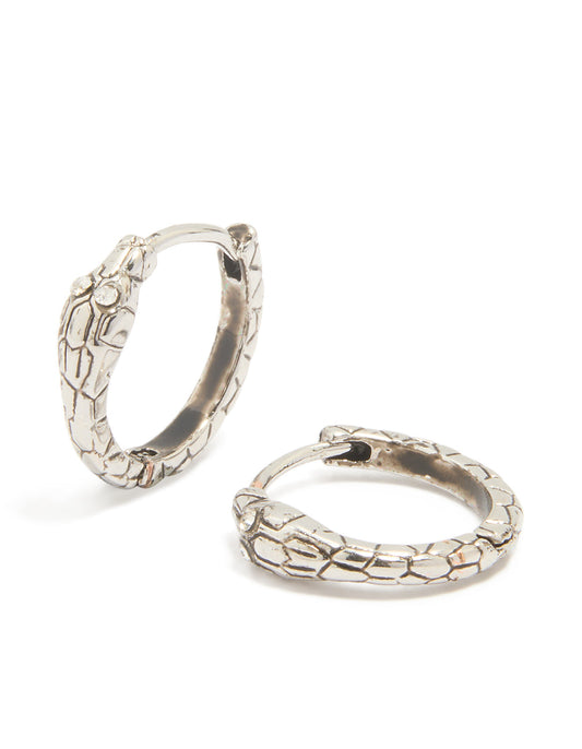 Stainless Steel Snake Clicker Earrings