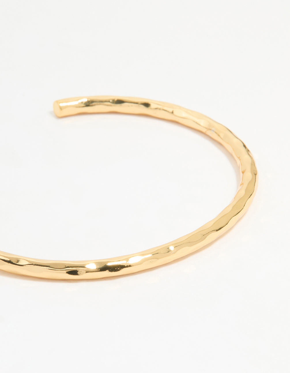 Gold Molten Open Wrist Cuff
