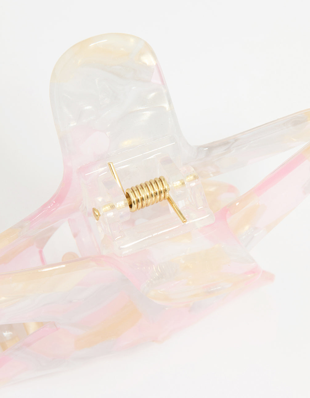 Iridescent Acrylic Medium Starfish Claw Clip