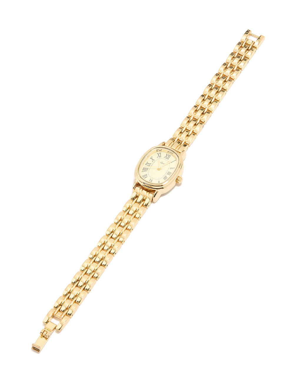 Gold Oval Face Watch