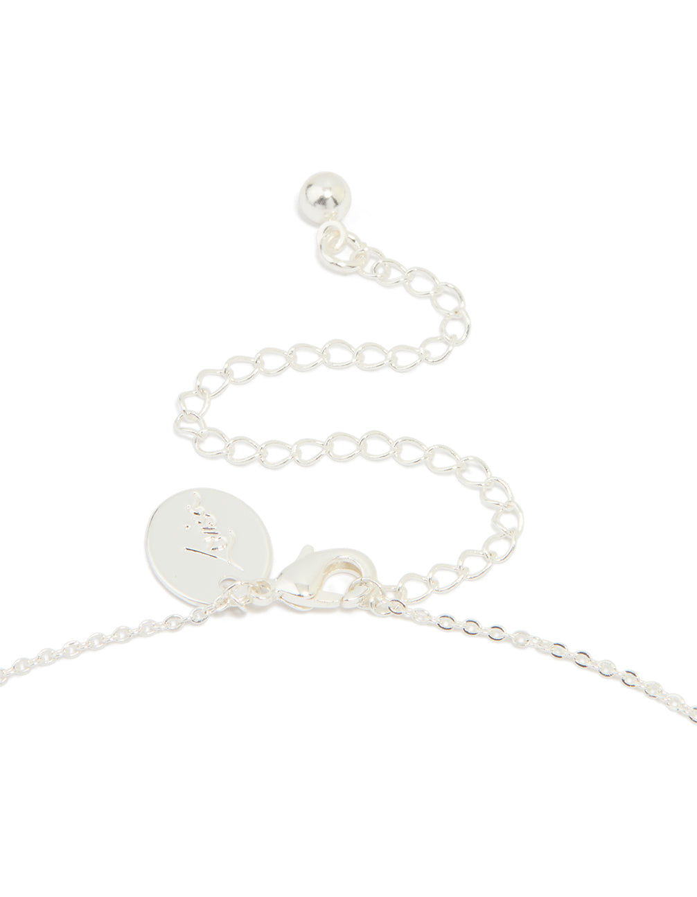 Silver Plated Cubic Zirconia Pearl Butterfly Necklace