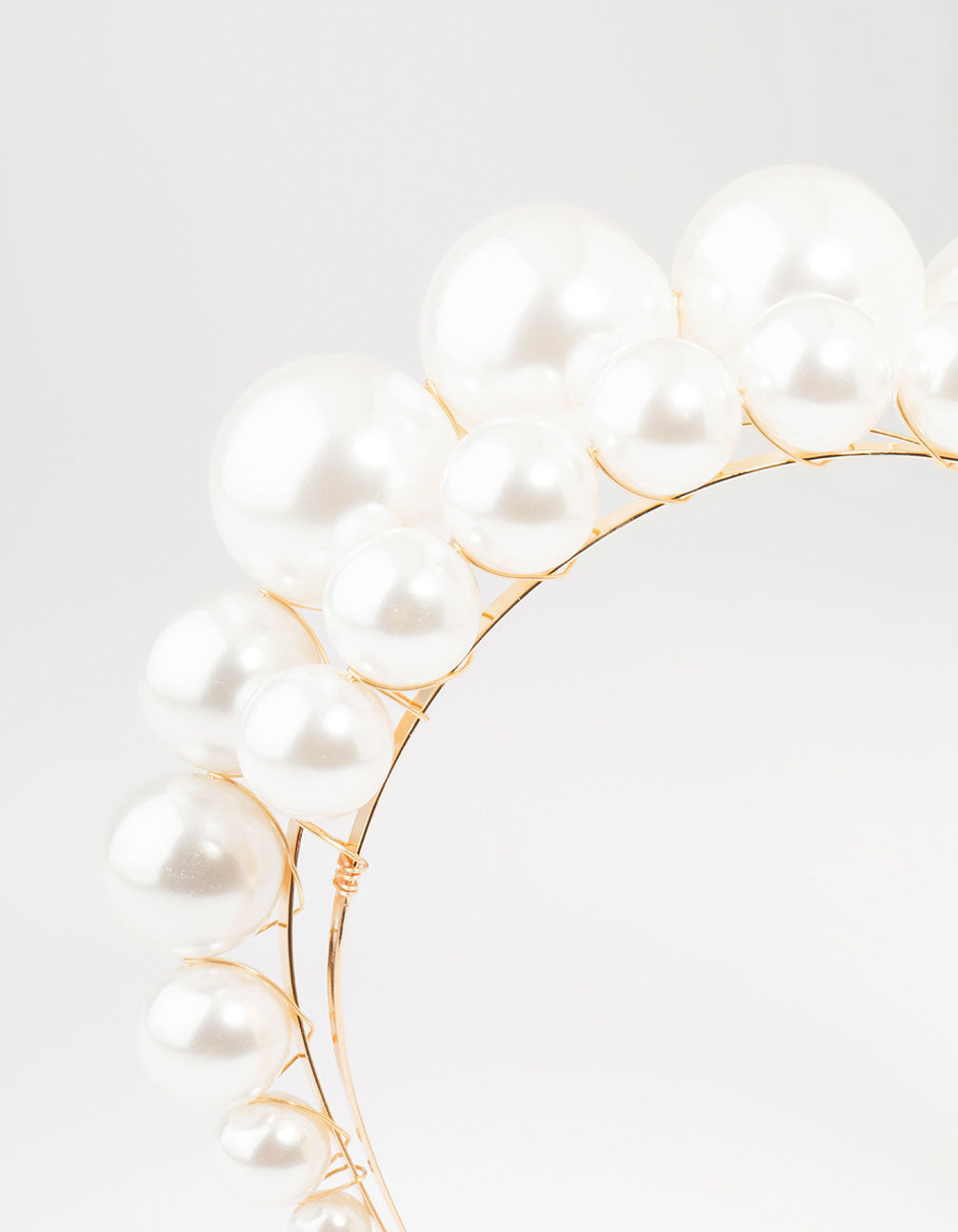Gold Pearl Layered Headband