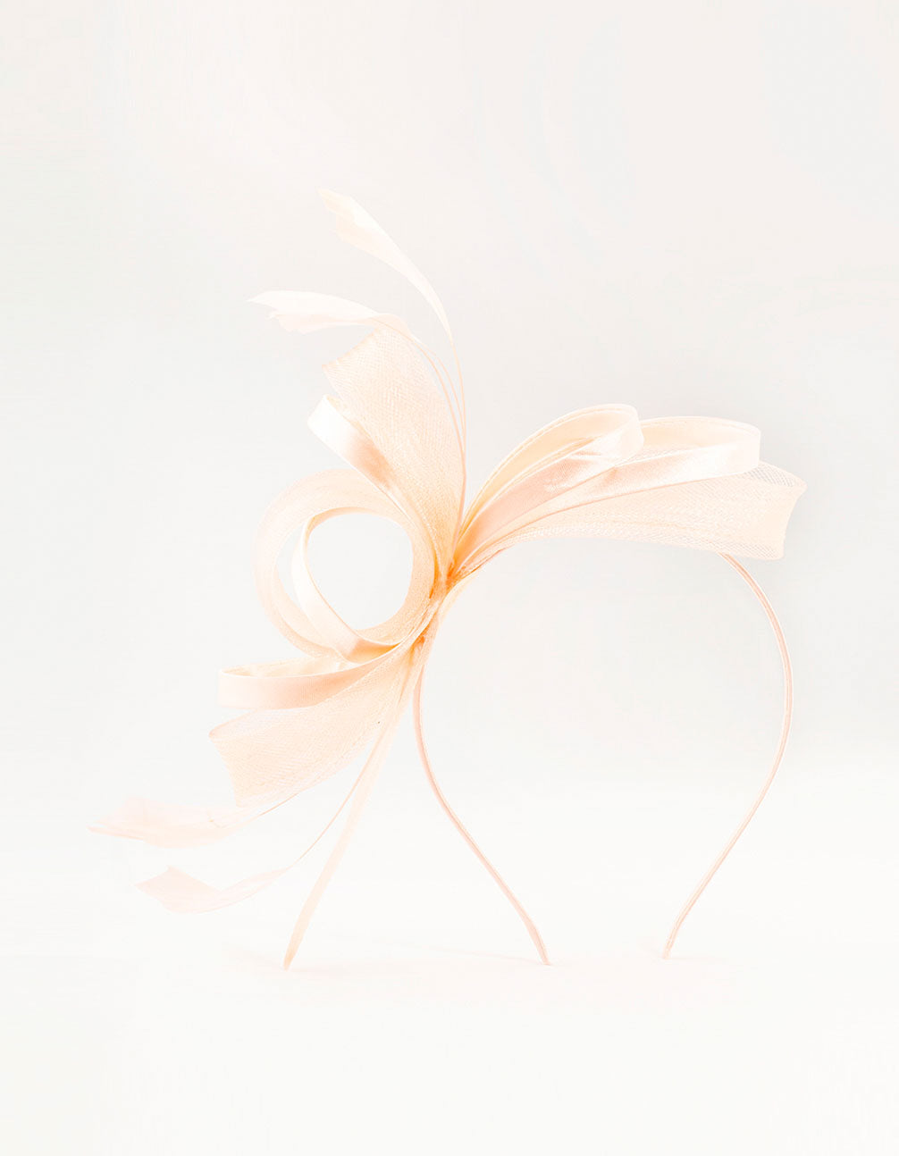 Pink Metallic Feather Fascinator