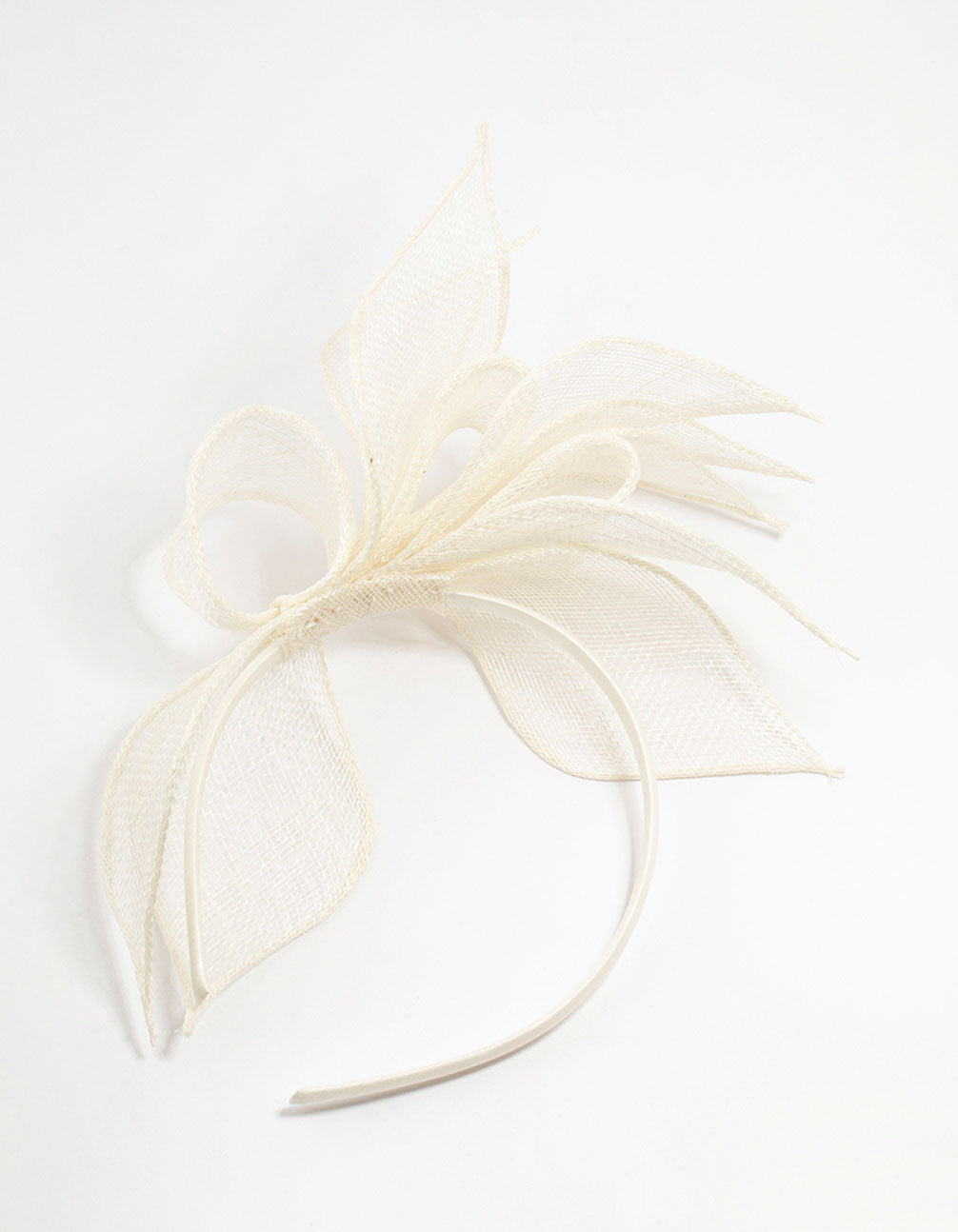 Cream Sinamay Loop Fascinator