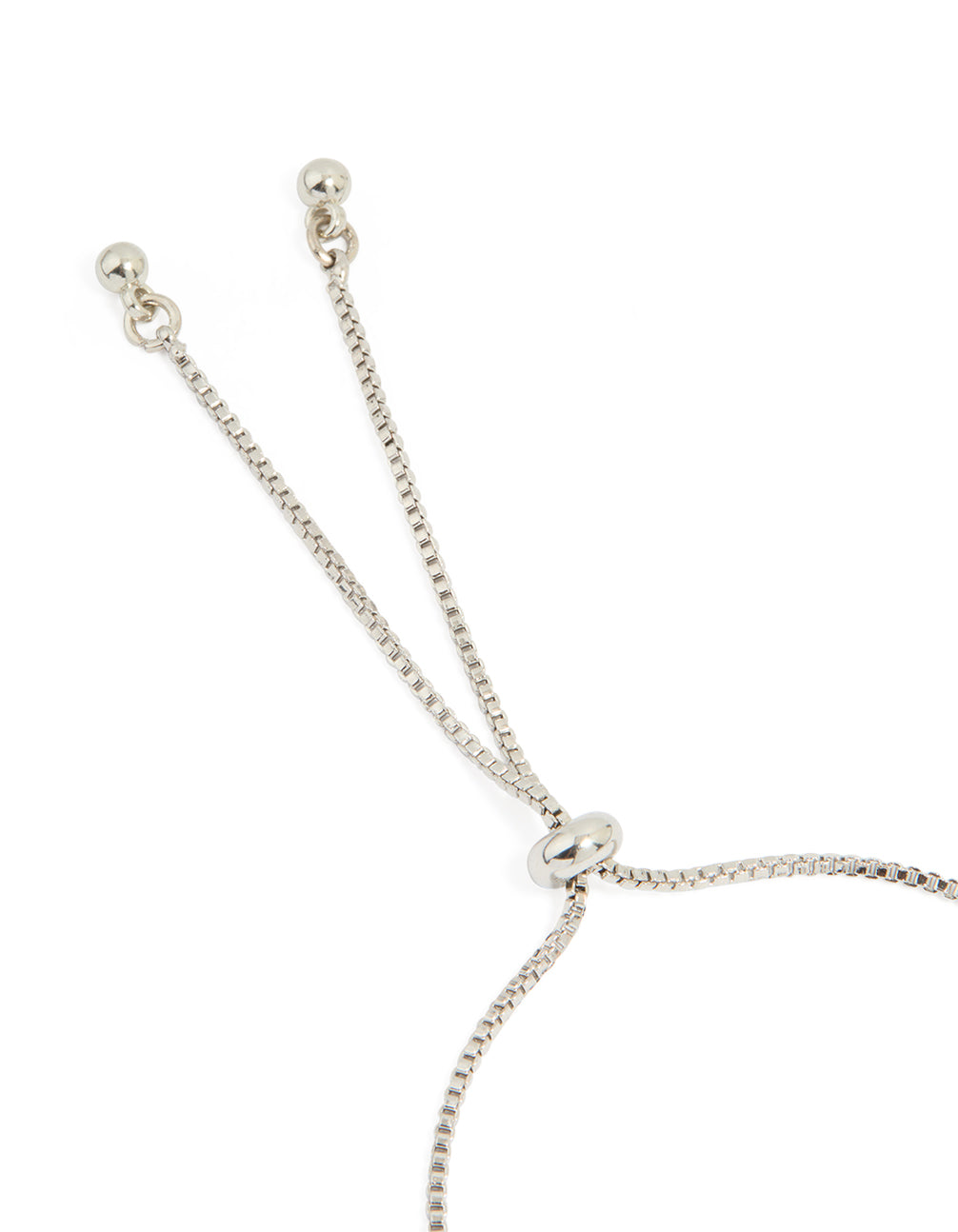 Silver Cubic Zirconia Circle Toggle Bracelet