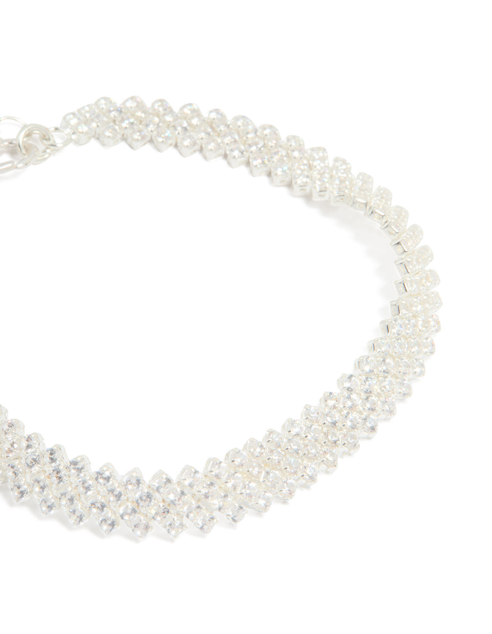 Silver Cubic Zirconia Tennis Bracelet
