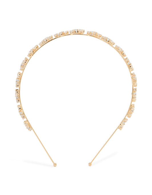 Gold Plated Wavy Vine Headband