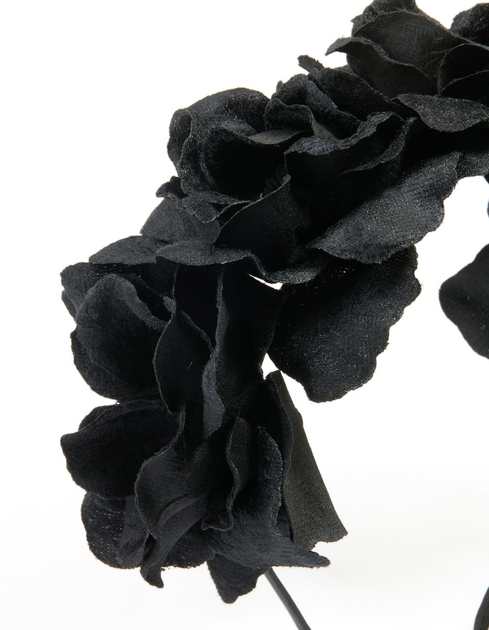 Black Velvet Flower Headband