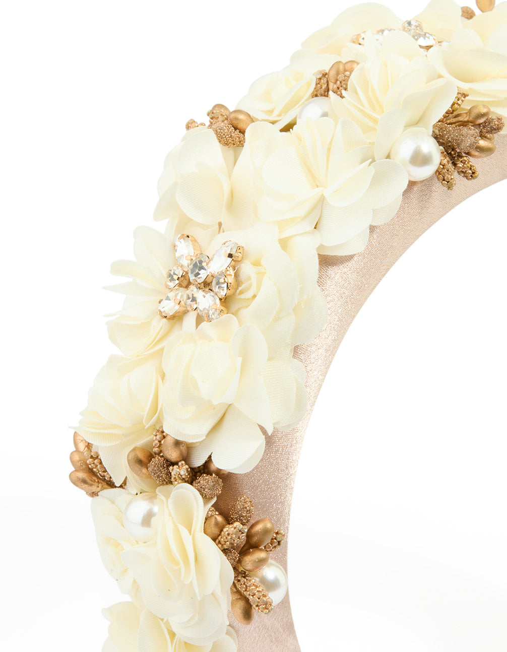 Blush Pink Fabric Mini Flower Cluster Headband