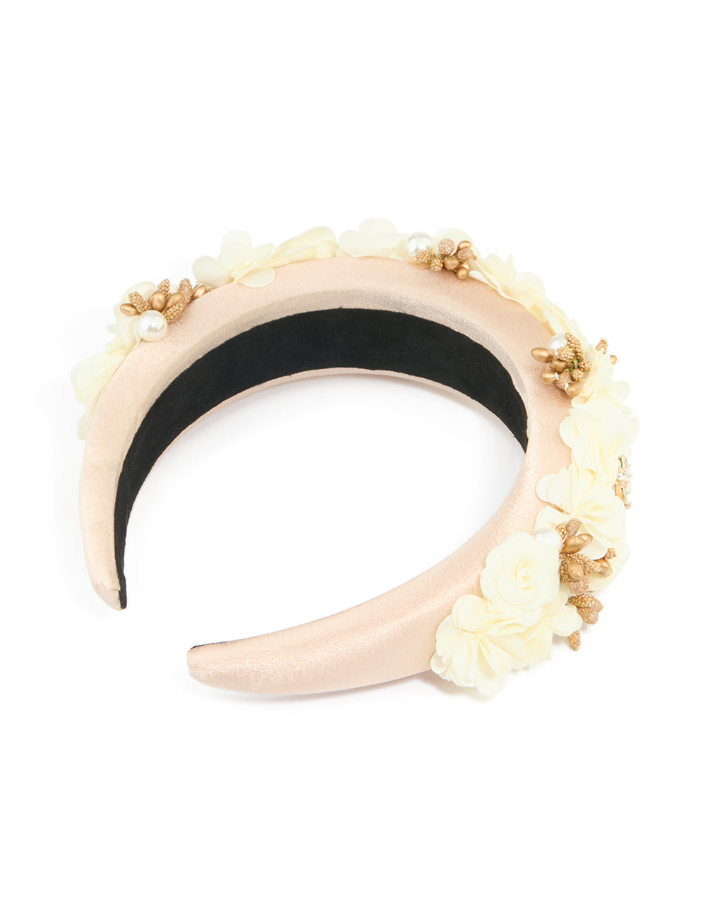 Blush Pink Fabric Mini Flower Cluster Headband