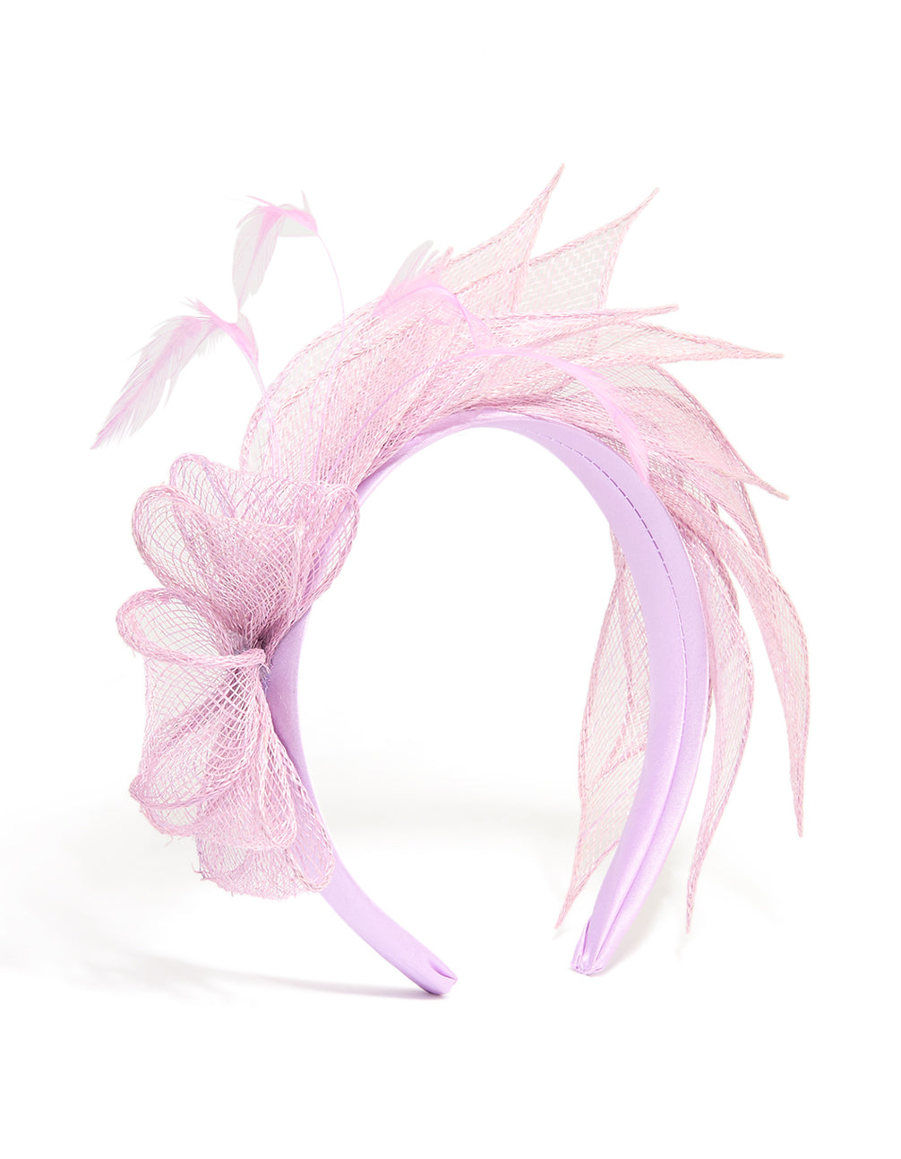 Lilac Overlapping Sinamay Headband