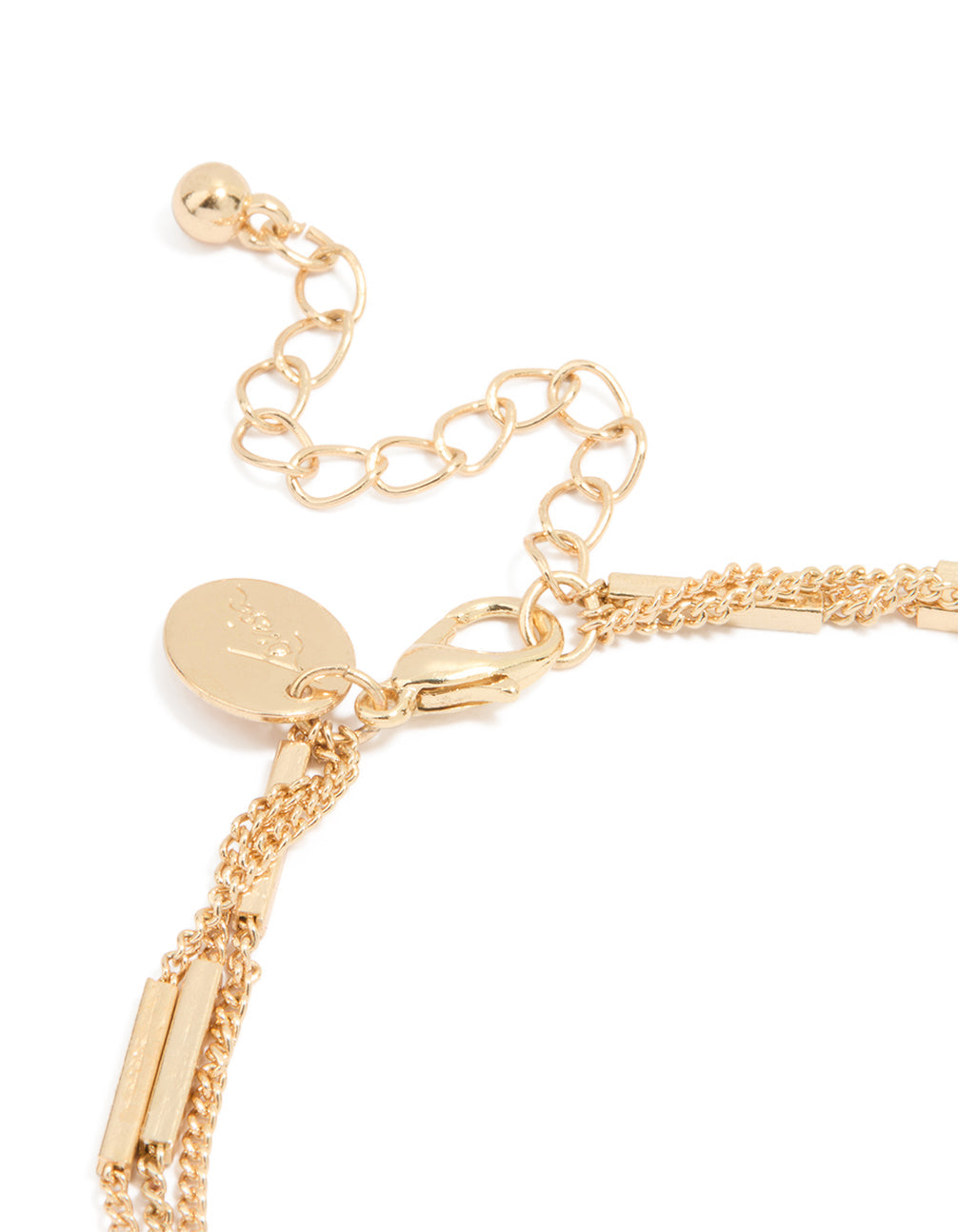 Gold Station Layered Chain Anklet