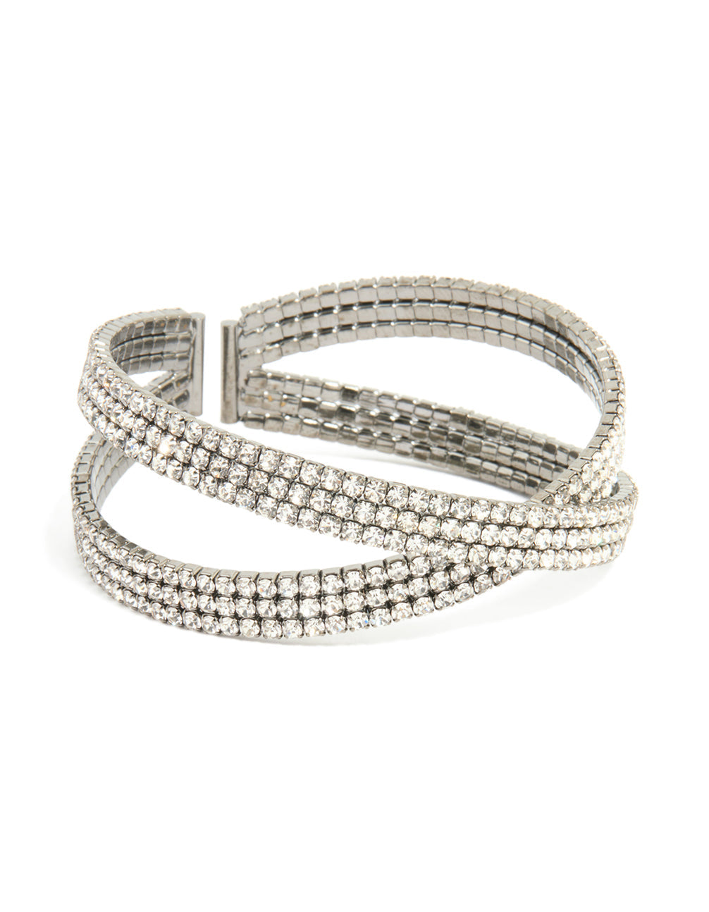 Gunmetal Twisted Wrist Cuff