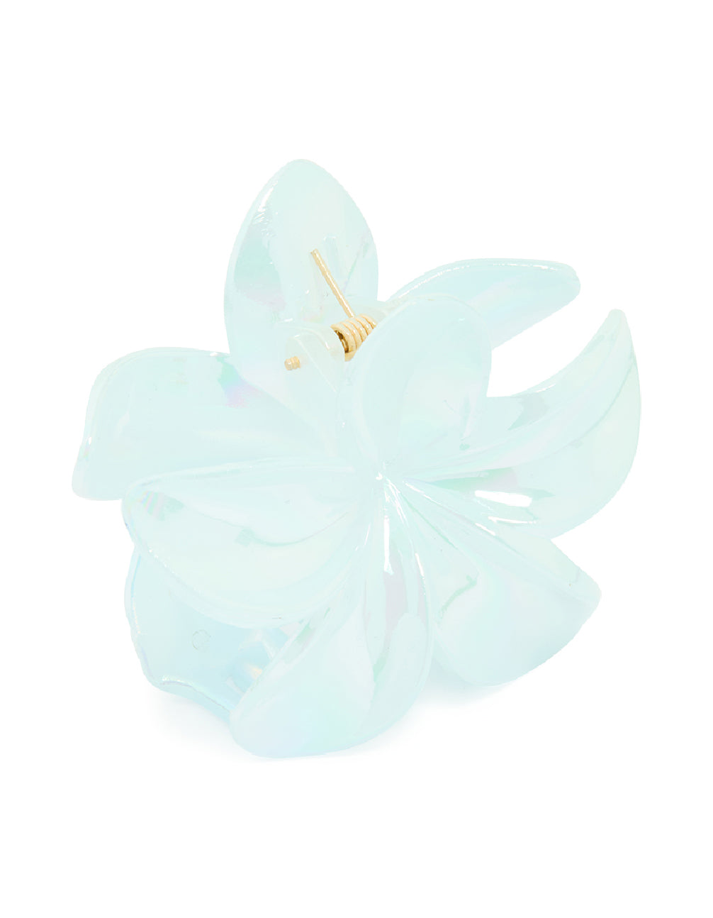 Iridescent Blue Pearlised Tropical Claw Clip