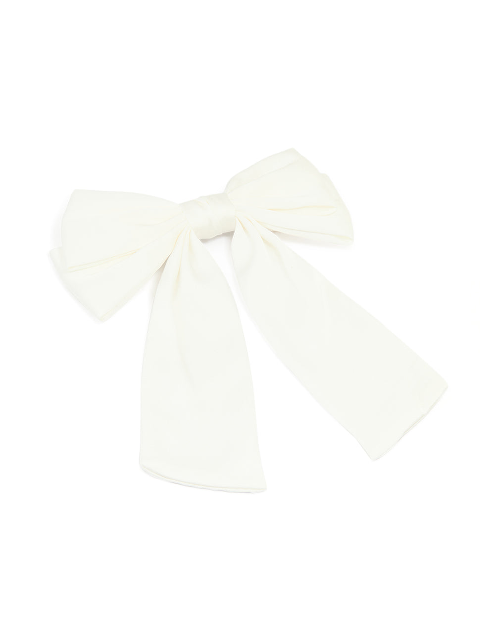 White Medium Bow Clip