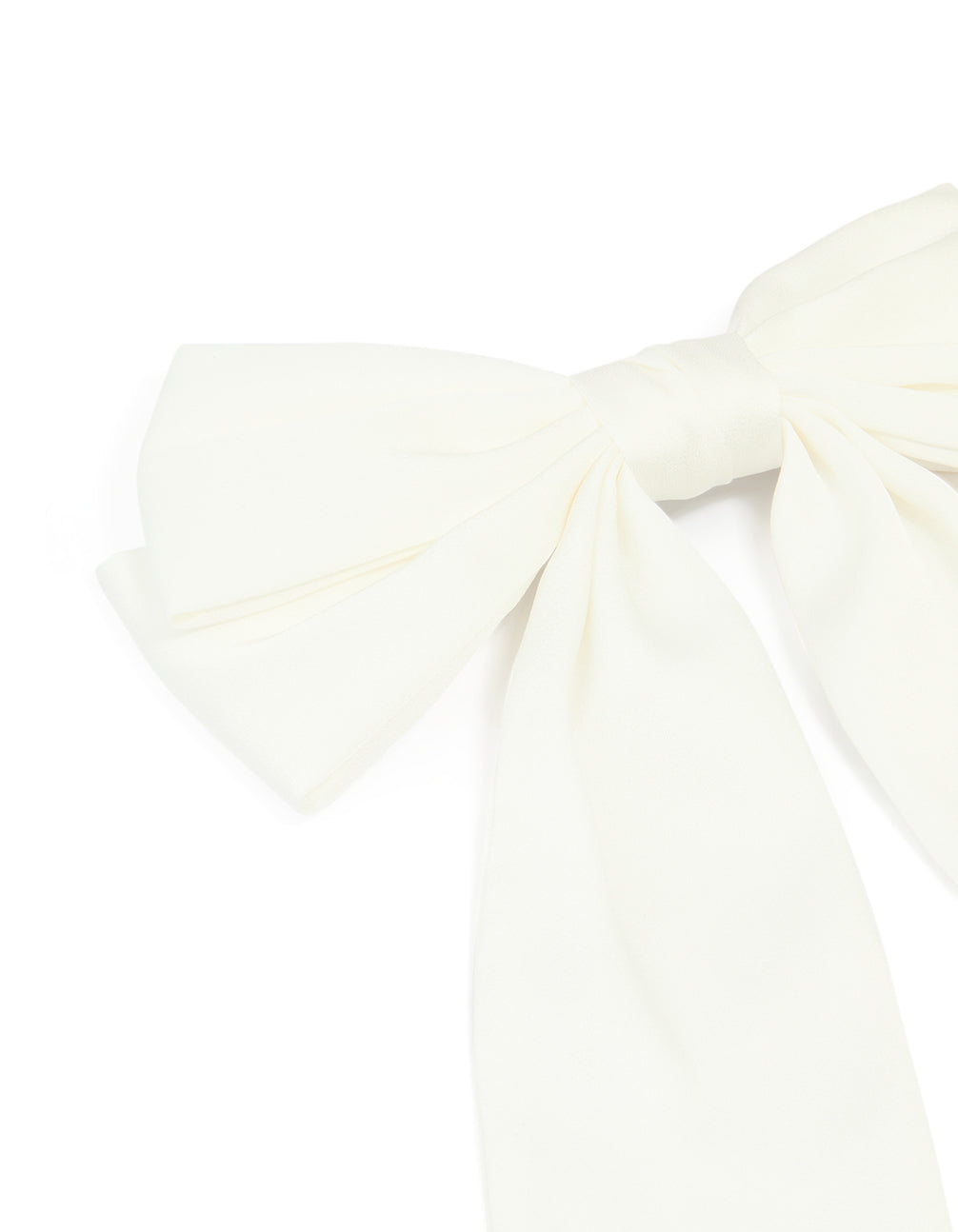 White Medium Bow Clip