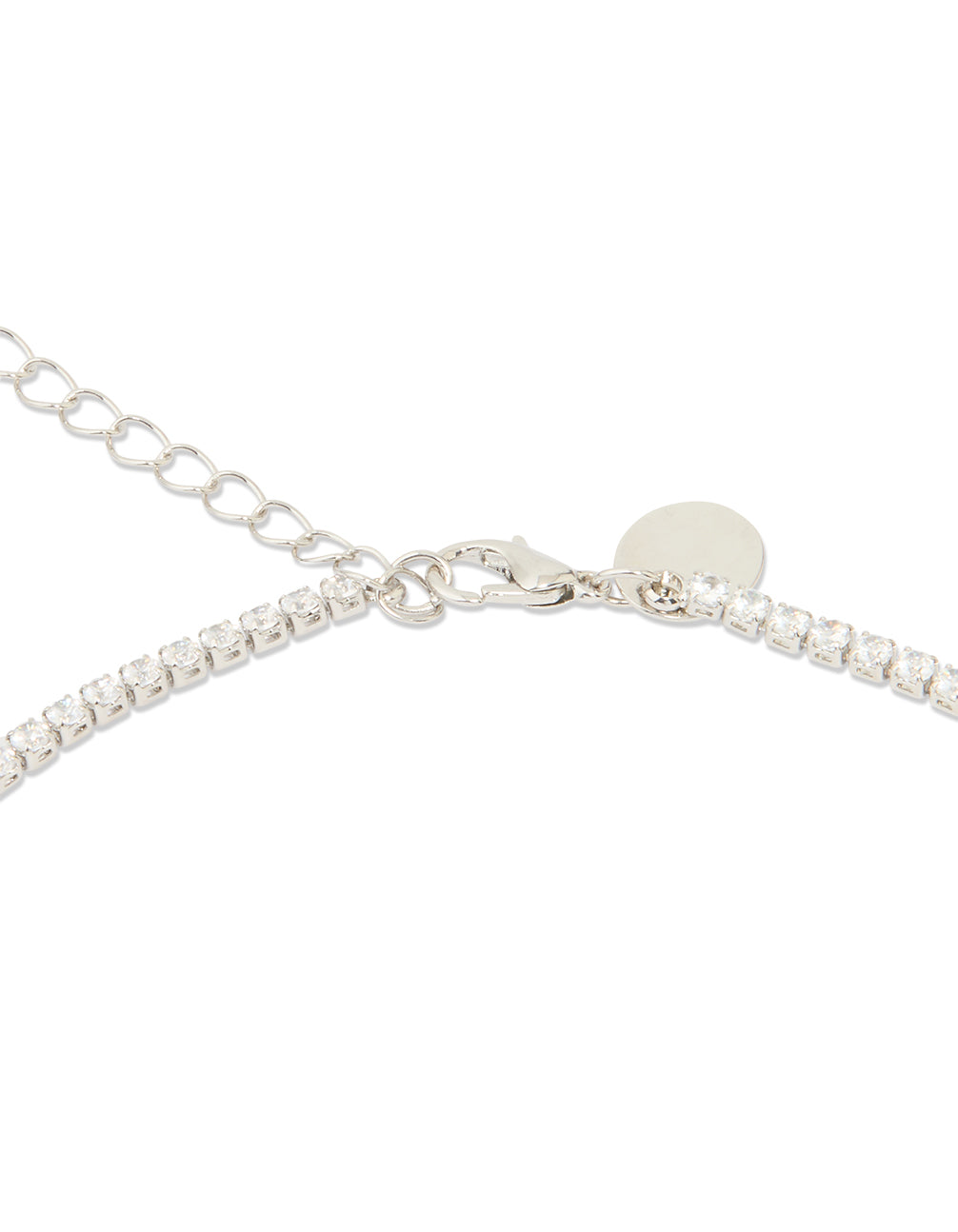 Silver Cubic Zirconia Tennis Waist Chain