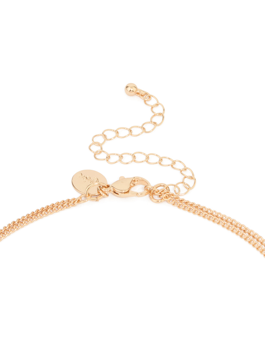 Gold Red Beaded & Coin Layered Necklace