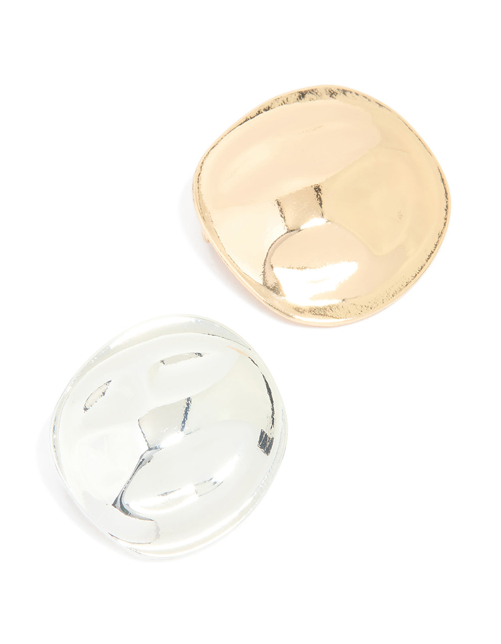 Mixed Metal Silver & Gold Brooches 2-Pack