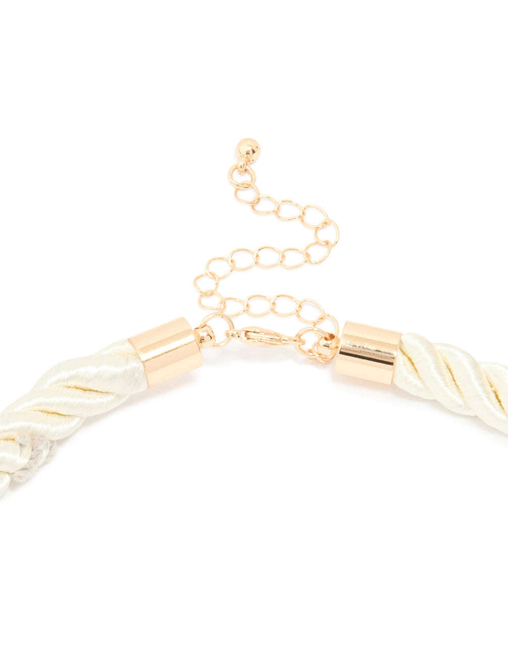 Gold White Rope Starfish Necklace