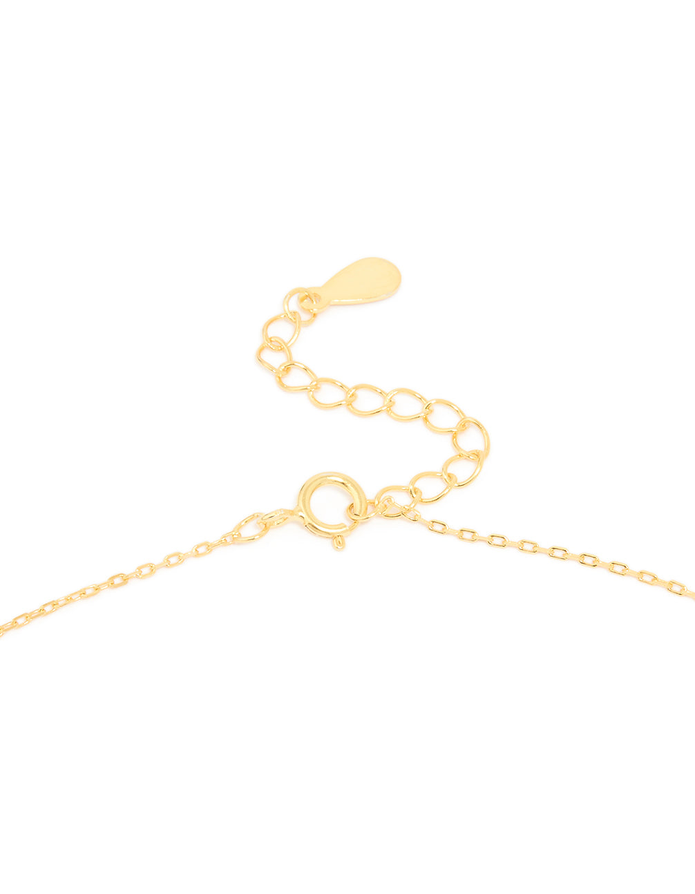 Gold Plated Sterling Silver Cubic Zirconia Cross Necklace