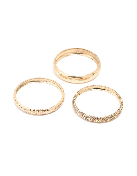 Gold Stacking Bangles 3-Pack